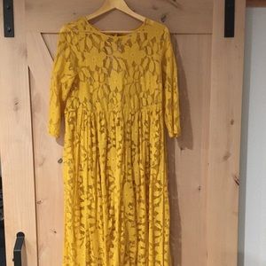 Gold Lace Dress